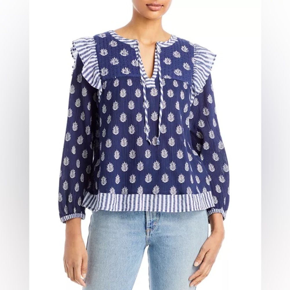 Vineyard Vines Fleur de Leaf Quilted Top